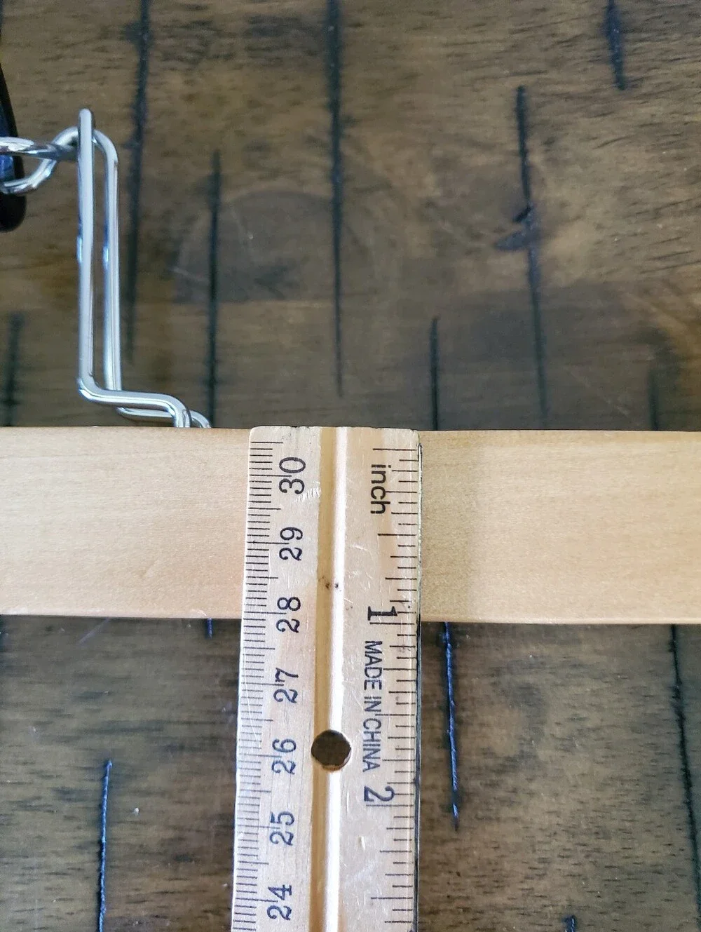 Wooden Pant Clamp Hangers  Natural Cherry Walnut Lot of 8